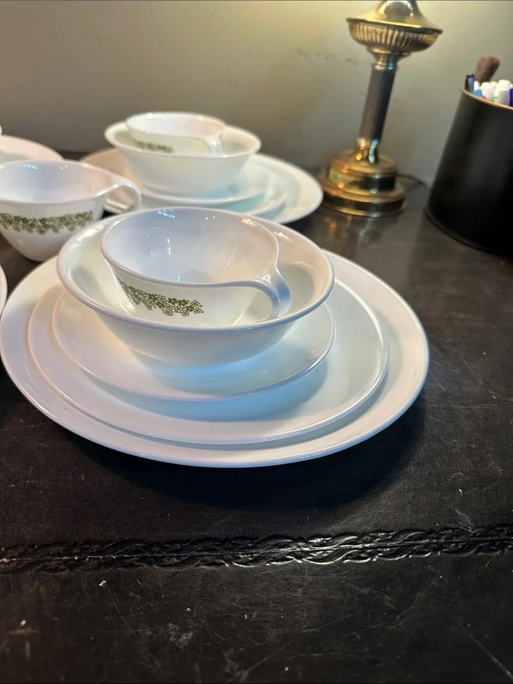 Vintage Corelle winter Frost white dinner set